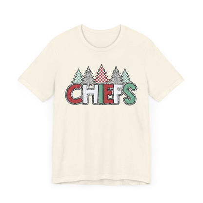 Chiefs Christmas Bella Canvas Unisex Jersey Short Sleeve Tee