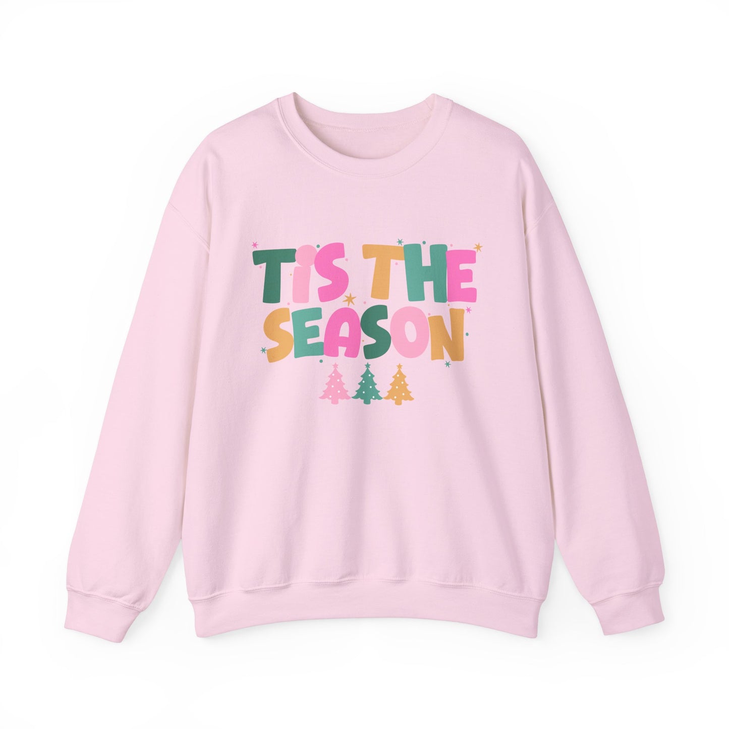 Tis The Season Pastel Colorful Unisex Heavy Blend™ Crewneck Sweatshirt