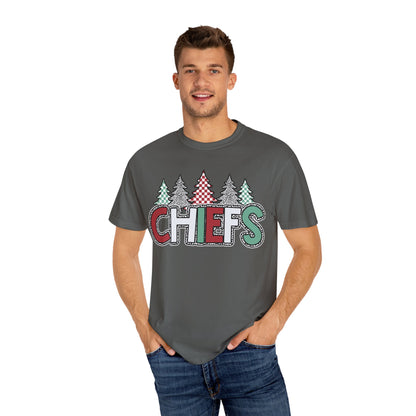 Chiefs Christmas Comfort Colors Unisex Garment-Dyed T-shirt