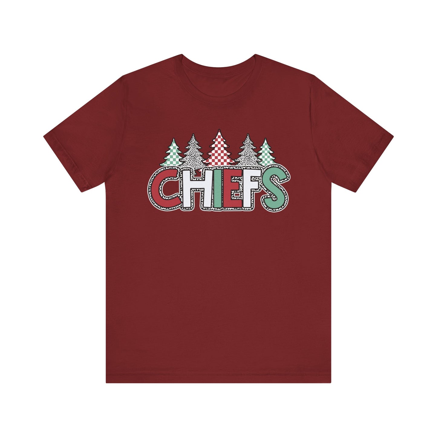 Chiefs Christmas Bella Canvas Unisex Jersey Short Sleeve Tee