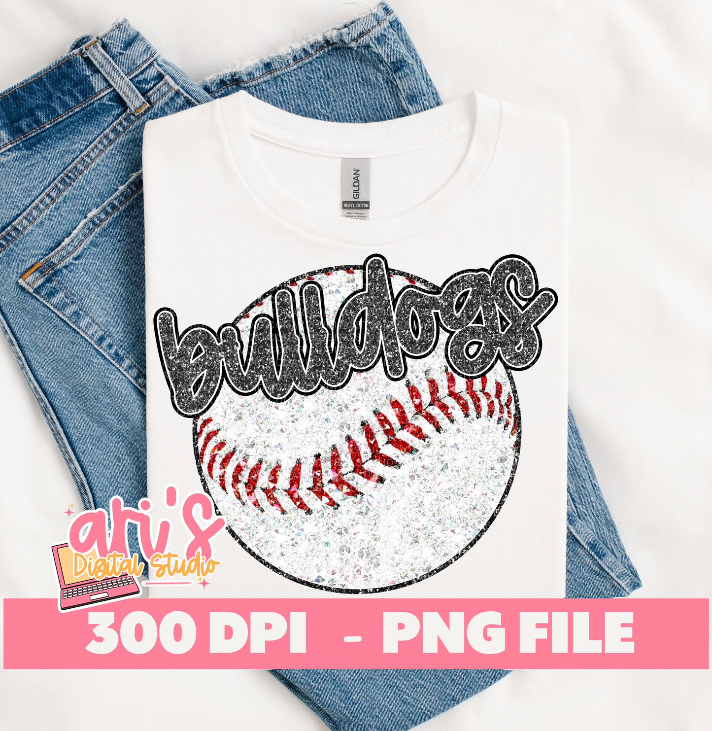 Bulldogs Baseball  Digital Download File PNG (Copy)