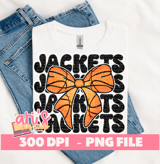 Basketball Mascot Coquette Bow Bundle Digital Download File PNG