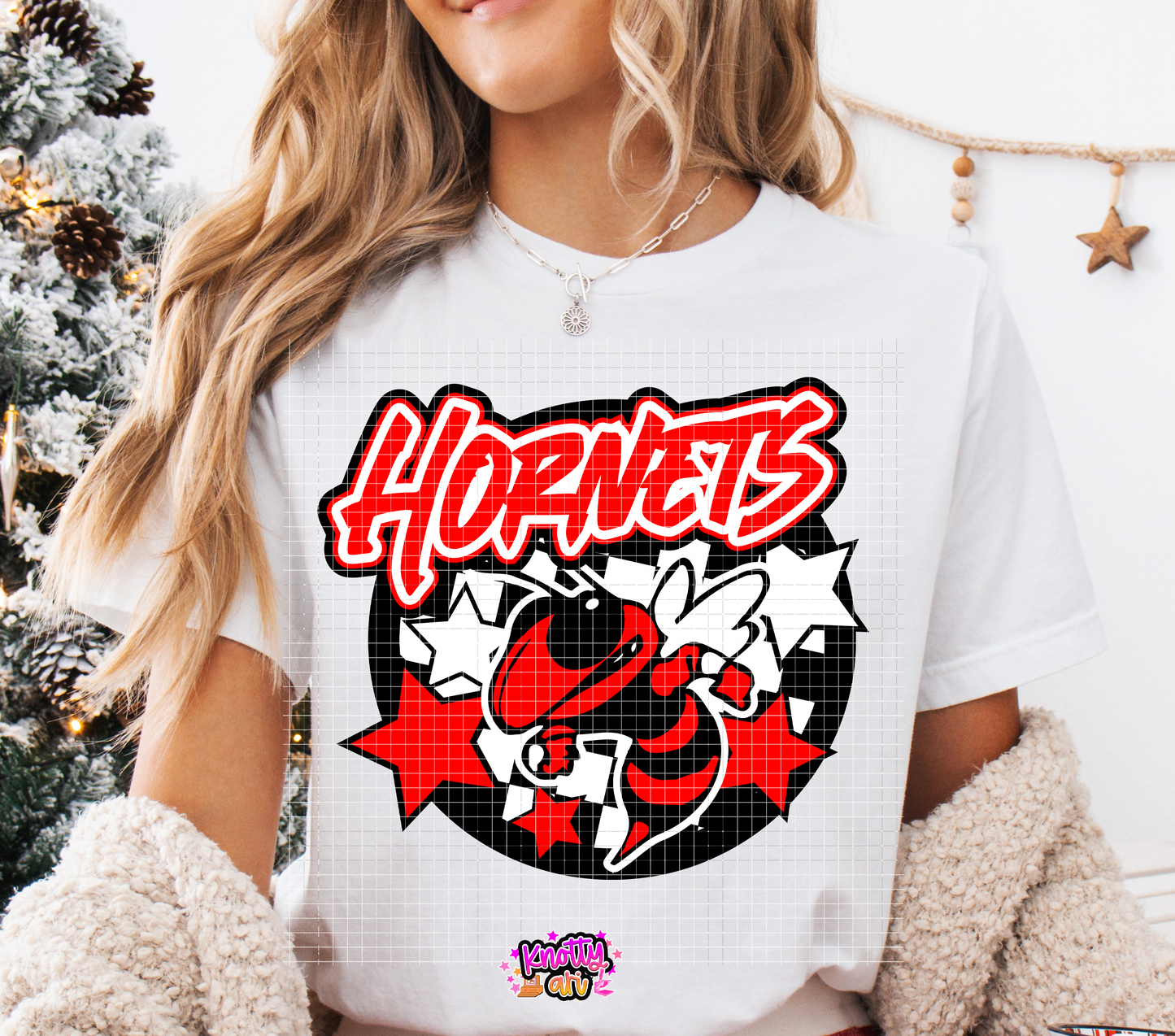 Red Hornets Retro Design Digital Download File PNG/SVG