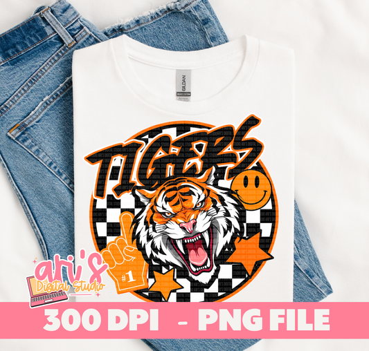 Tiger Preppy PNG Design